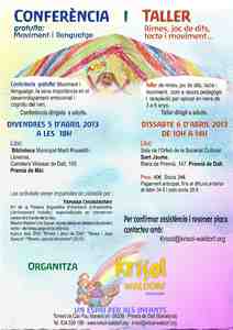 Charla gratuita y Taller de Rimas en Barcelona. Tamara Chubarovsky. Abril 2013